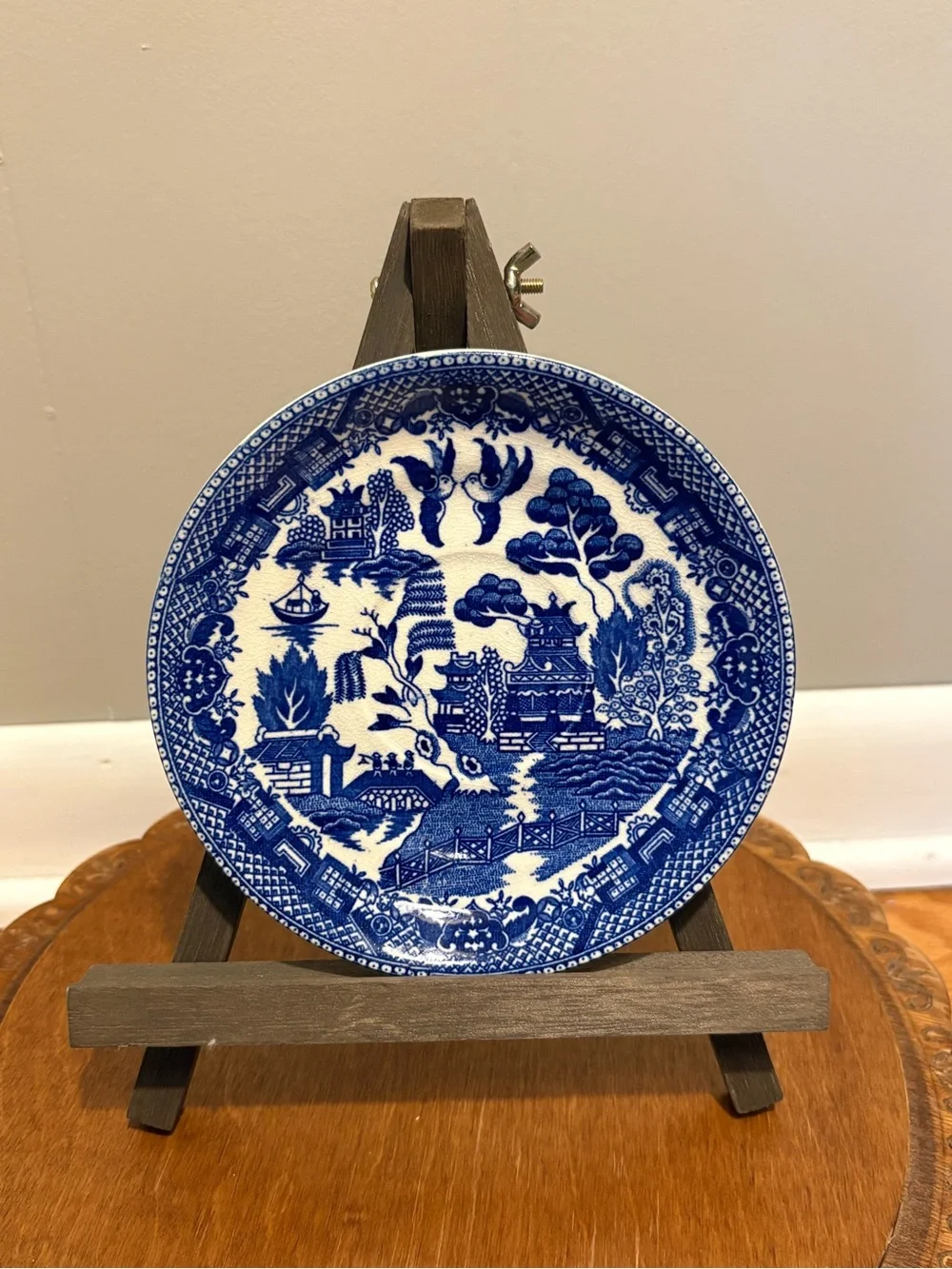 Vintage Blue Willow 6” Plate / Saucer